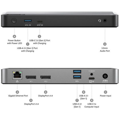 ALOGIC DUAL 4K DISPLAY USB-C UNIVERSAL DOCKING STATION-65W PD