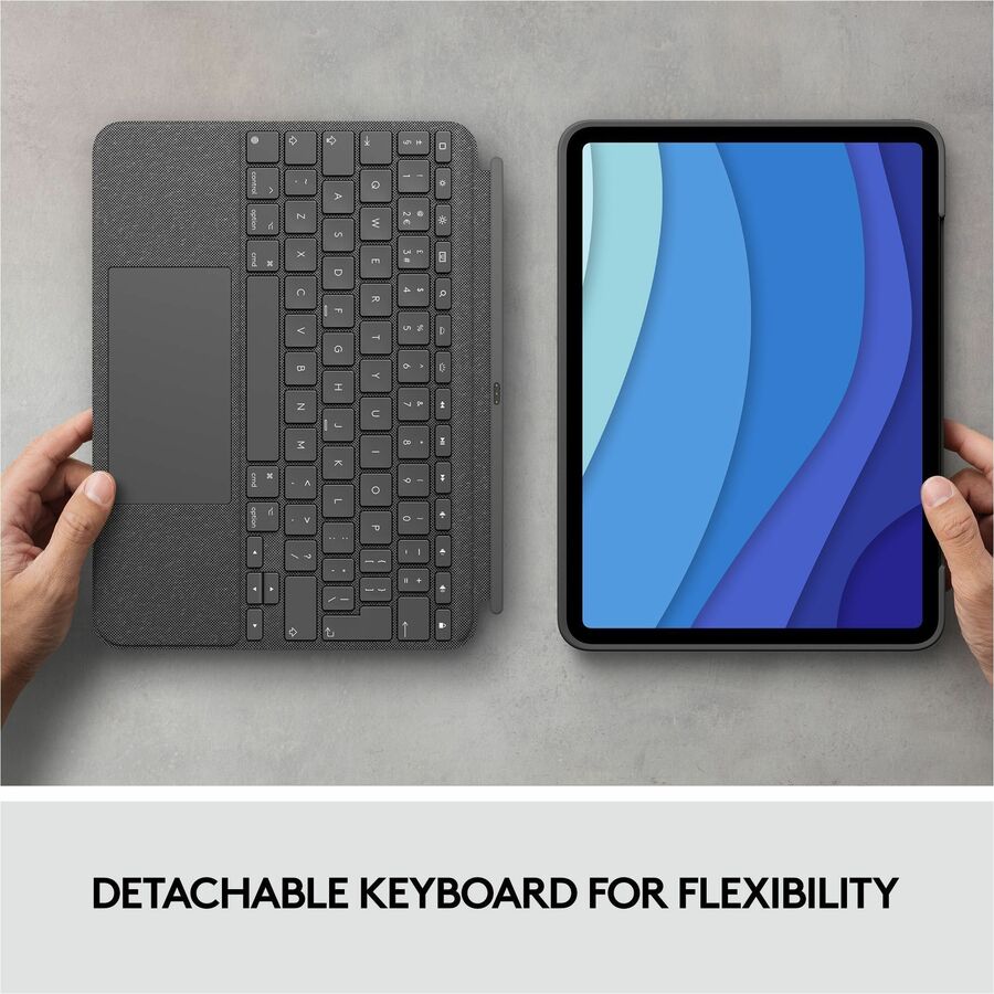 COMBO TOUCH IPAD PRO 11 123G KEYB CASE BACKLIT TRACKPAD OXF GRAY