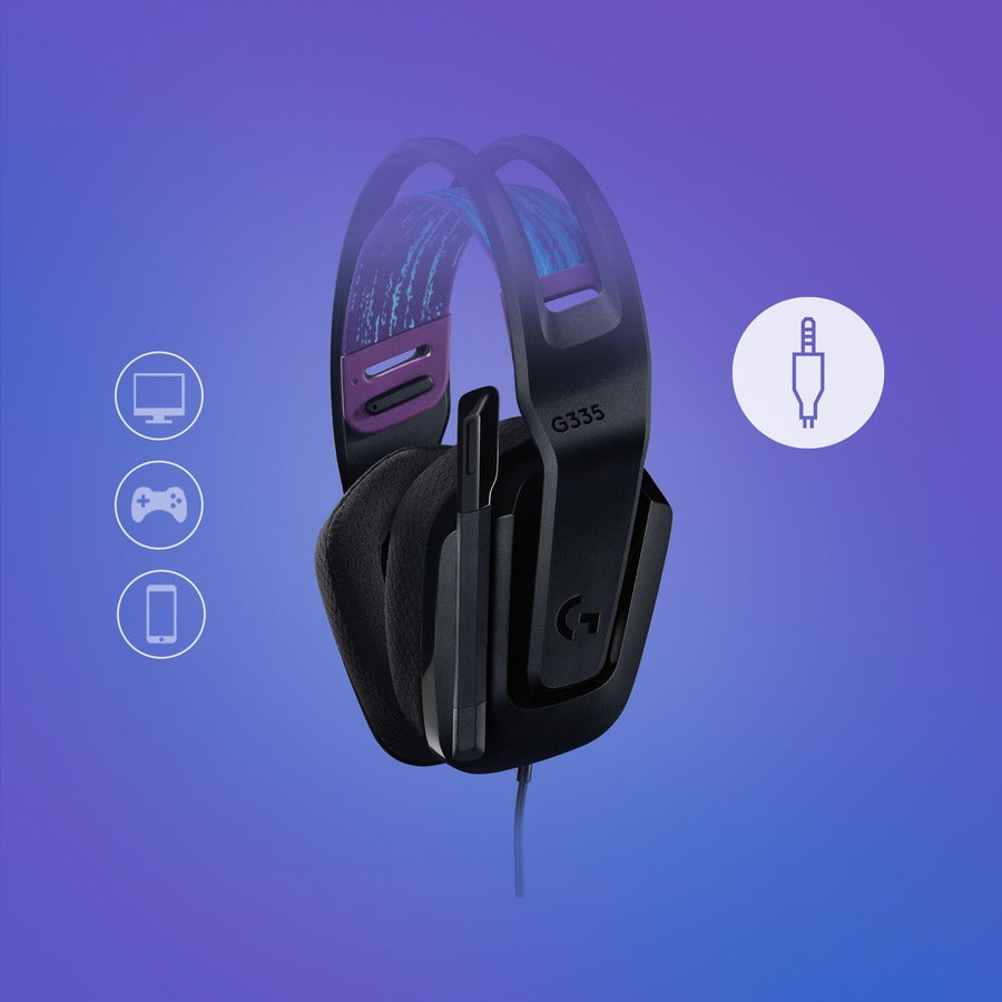 G335 BLACK WIRED GAMING HEADSET