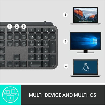 MX KEYS FOR BUSINESS GRAPHITE LOGI BOLT