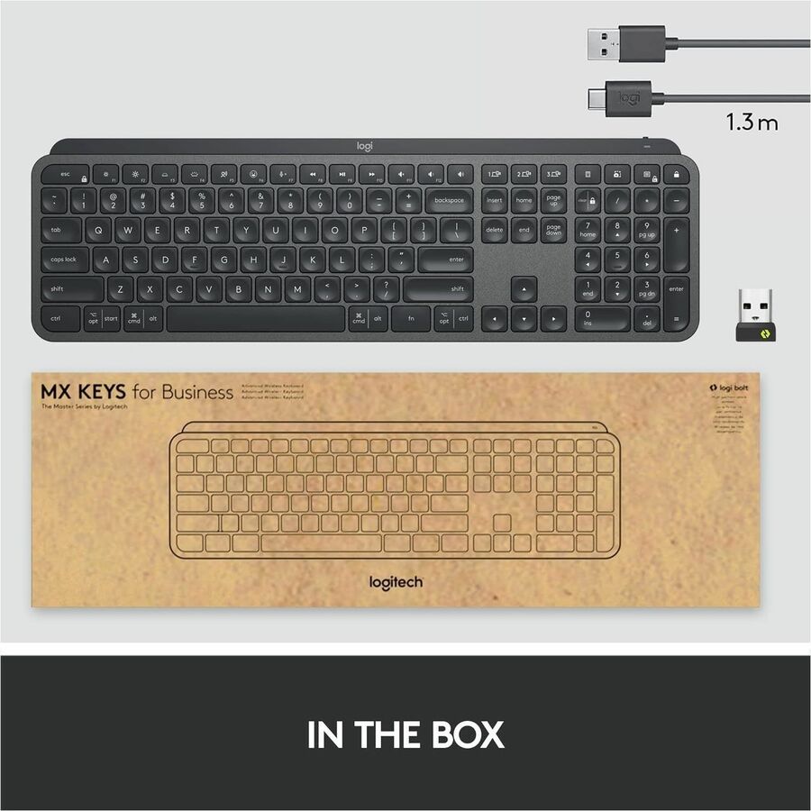 MX KEYS FOR BUSINESS GRAPHITE LOGI BOLT