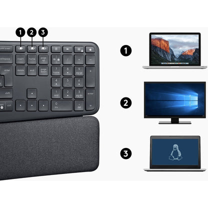 ERGO K860 F/ BUSINESS-GRAPHITE LOGI BOLT