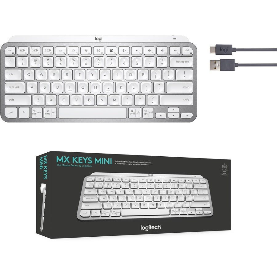 MX KEYS MINI PALE GREY WL KEYBOARD