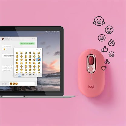 POP MOUSE WITH EMOJI BLAST HEARTBREAK ROSE