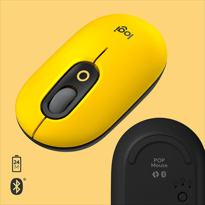POP MOUSE WITH EMOJI BLAST BLAST YELLOW