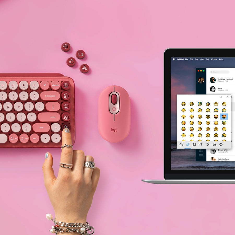 POP KEYS WL MECH KEYB HEARBREAKER ROSE WITH EMOJI KEYS