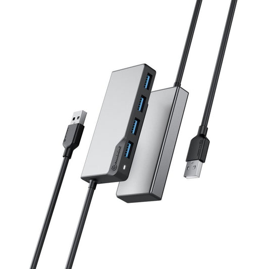 ALOGIC USB-A FUSION SWIFT 4-IN-1 HUB -SPACE GREY