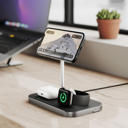 ALOGIC MAGSPEED 3-IN-1 WIRELESS 15W CHARGING STATION