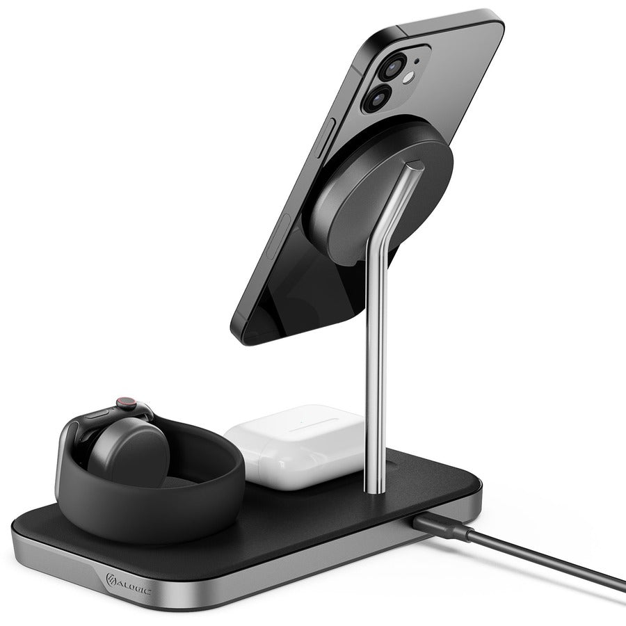 ALOGIC MAGSPEED 3-IN-1 WIRELESS 15W CHARGING STATION