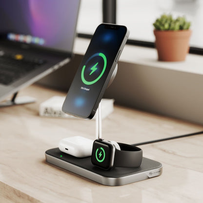 ALOGIC MAGSPEED 3-IN-1 WIRELESS 15W CHARGING STATION