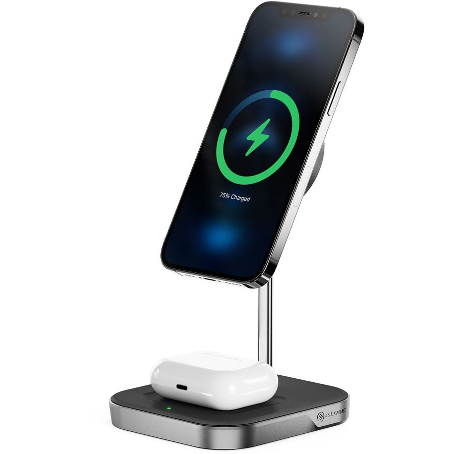 ALOGIC MAGSPEED 2-IN-1 WIRELESS 15W CHARGING STATION
