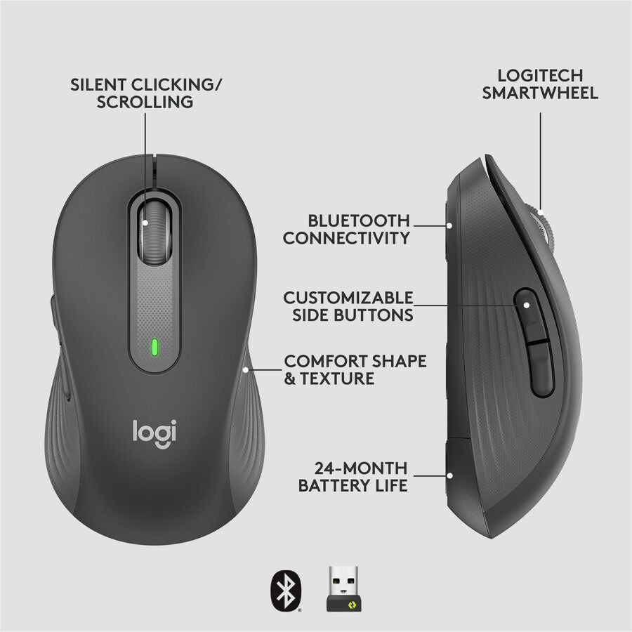 SIGNATURE M650 FOR BUSINESS WL MOUSE BOLT GRAPHITE