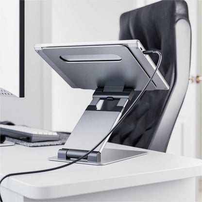 ELITEPLUS ADJUSTABLE LAPTOP RISER - SPACE GREY