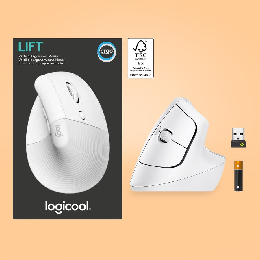 LIFT VERTICAL ERGONOMIC MOUSE OFF-WHITE