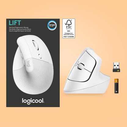 LIFT VERTICAL ERGONOMIC MOUSE OFF-WHITE