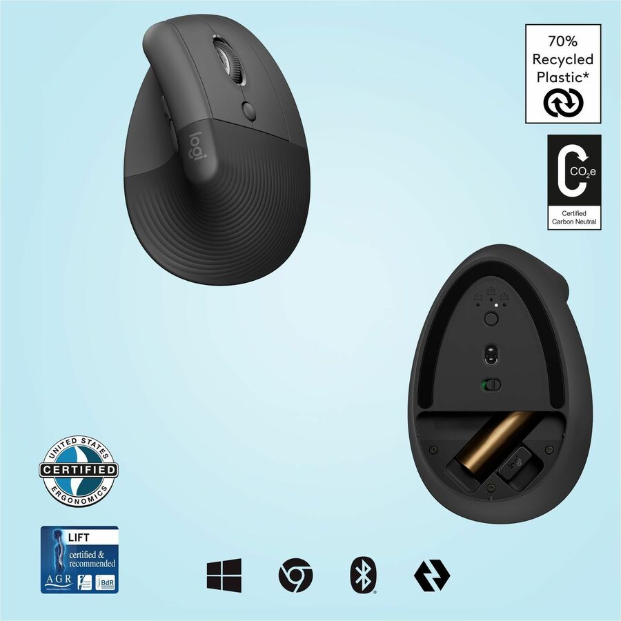 LIFT VERTICAL ERGONOMIC MOUSE GRAPHITE