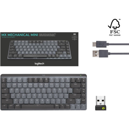 MX MECHL MINI WRLS KBRD CLICKY MINIMALIST ILLUMINATED GRAPHITE BB