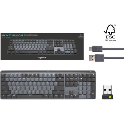 MX MECH WRLS KEYBOARD TACTILE ILLUMINATED PERFORMANCE GRAPHITE RB