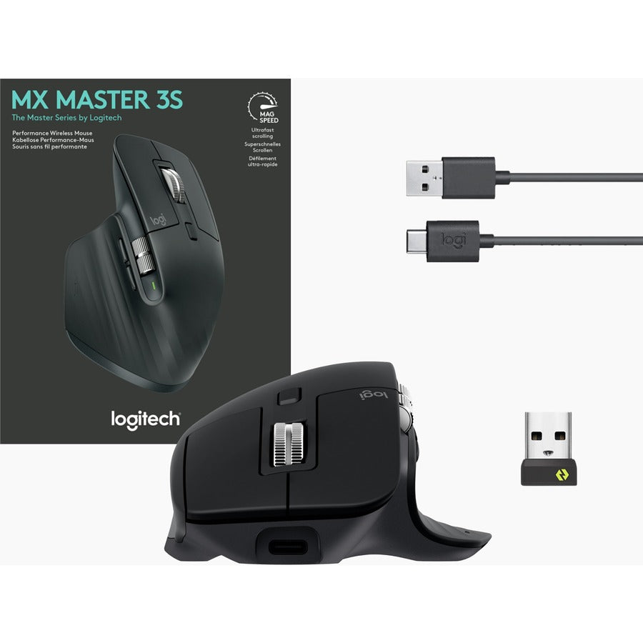 MX MASTER 3S WIRELESS MOUSE PERFORMANCE - BLACK