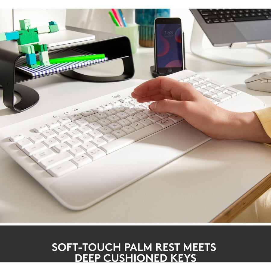 SIGNATURE K650 OFF-WHITE WIRELESS COMFORT KEYBOARD LOGI BOLT