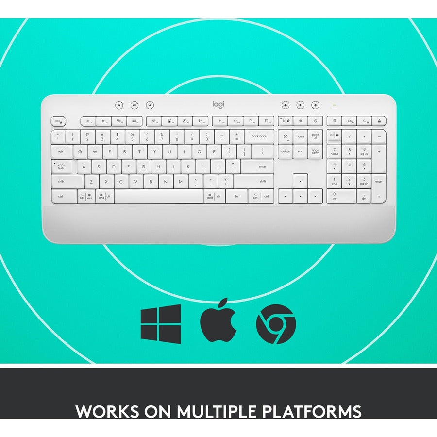 SIGNATURE K650 OFF-WHITE WIRELESS COMFORT KEYBOARD LOGI BOLT