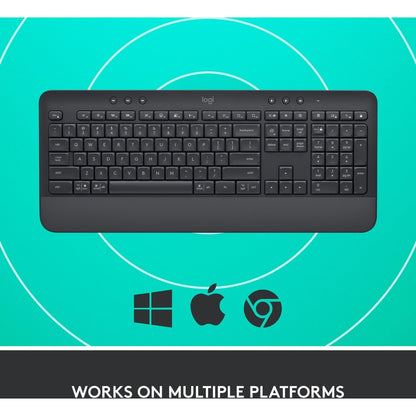 SIGNATURE K650 GRAPHITE WIRELESS COMFORT KEYBOARD LOGI BOLT