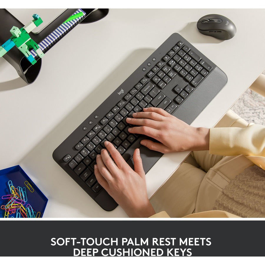 SIGNATURE K650 GRAPHITE WIRELESS COMFORT KEYBOARD LOGI BOLT