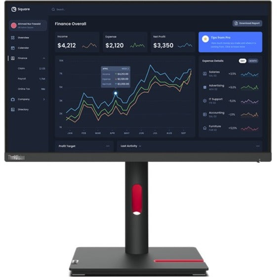 23IN 1920X1080 1000:1 THINKVISION T23I-30 HDMI DP VGA BLK