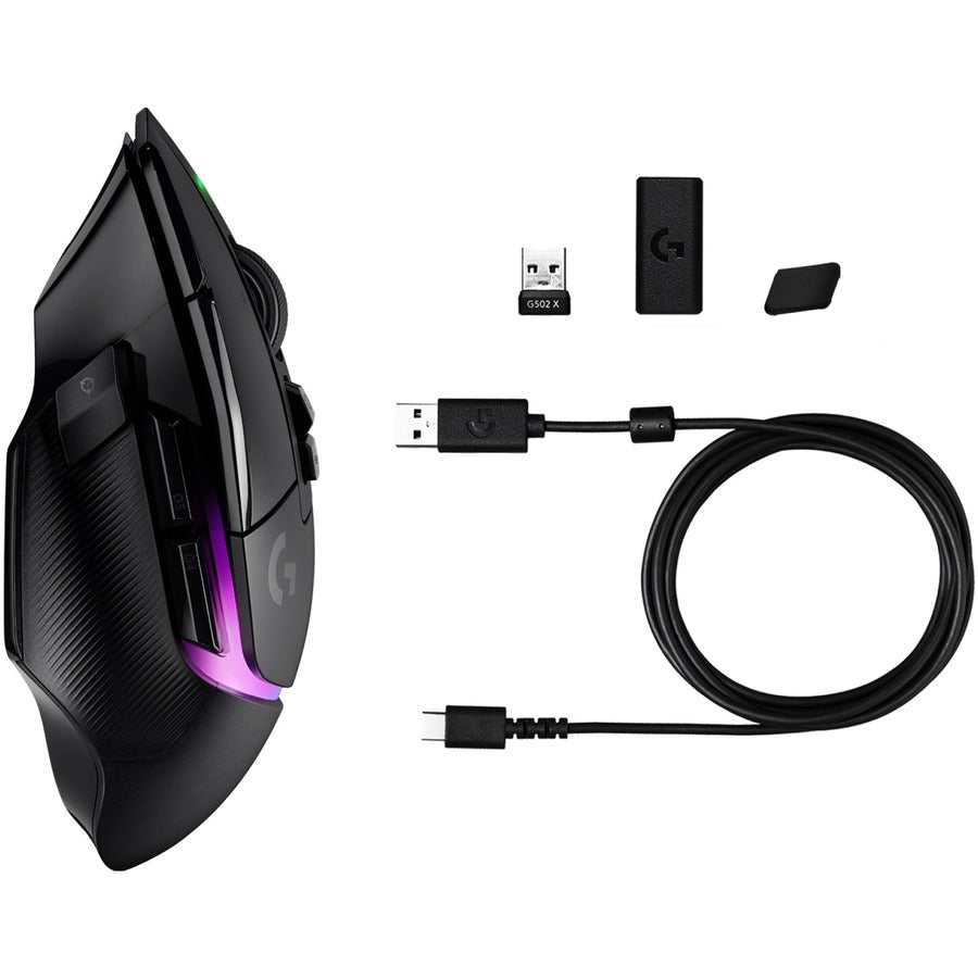 LOGITECH G502 X PLUS WIRELESS GAMING MOUSE - BLACK