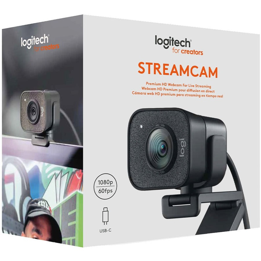 LOGITECH FOR CREATORS STREAMCAM PREMIUM WEBCAM FOR