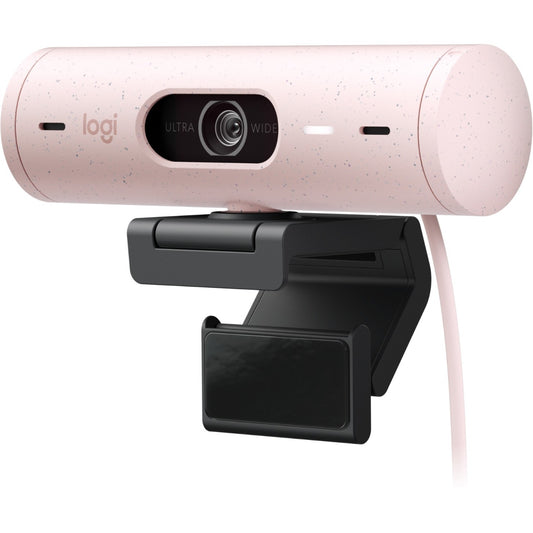 LOGITECH BRIO WEB CAM 500 HD 1080P ROSE LIGHT CORRECTION