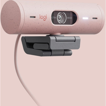 LOGITECH BRIO WEB CAM 500 HD 1080P ROSE LIGHT CORRECTION