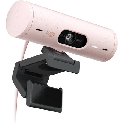 LOGITECH BRIO WEB CAM 500 HD 1080P ROSE LIGHT CORRECTION