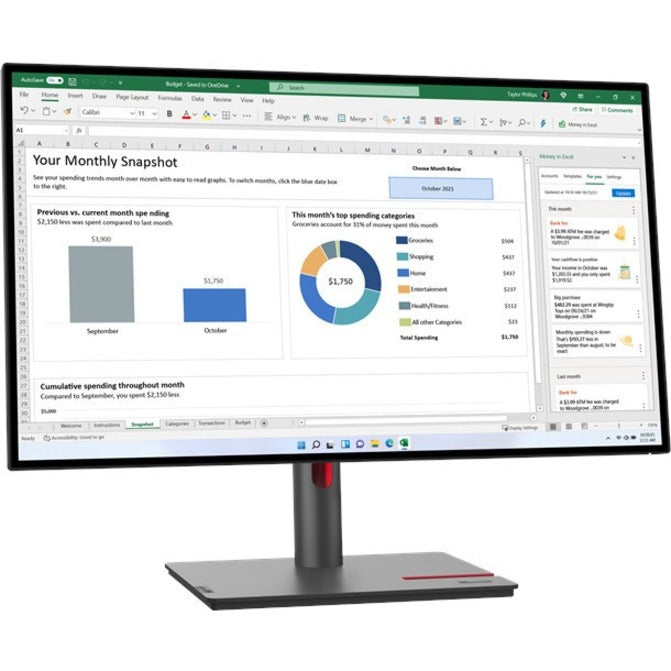 27IN QHD 2560X1440 THINKVISION P27H-30 4-SIDE NEAR-EDGELESS DISP