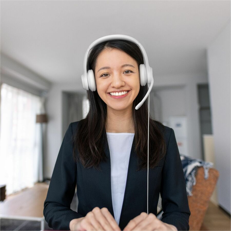 H390 USB COMPUTER HEADSET OFF WHITE