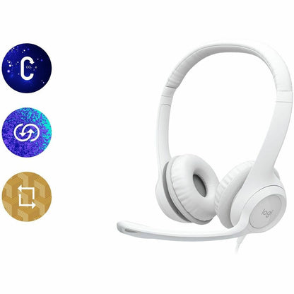 H390 USB COMPUTER HEADSET OFF WHITE