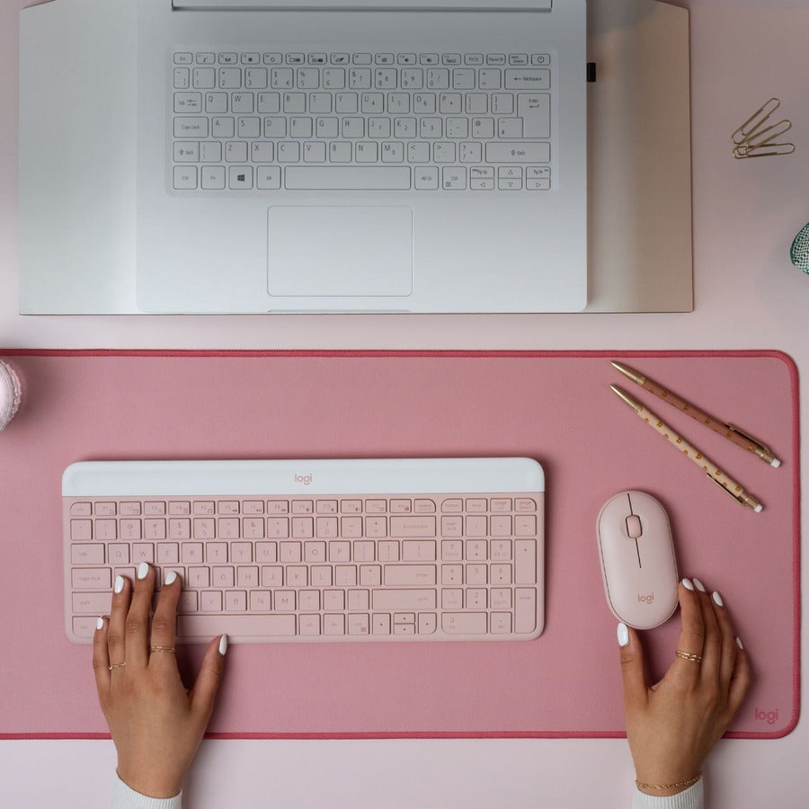 MK470 WIRELESS KEYBOARD AND MOUSE SLIM COMBO ROSE