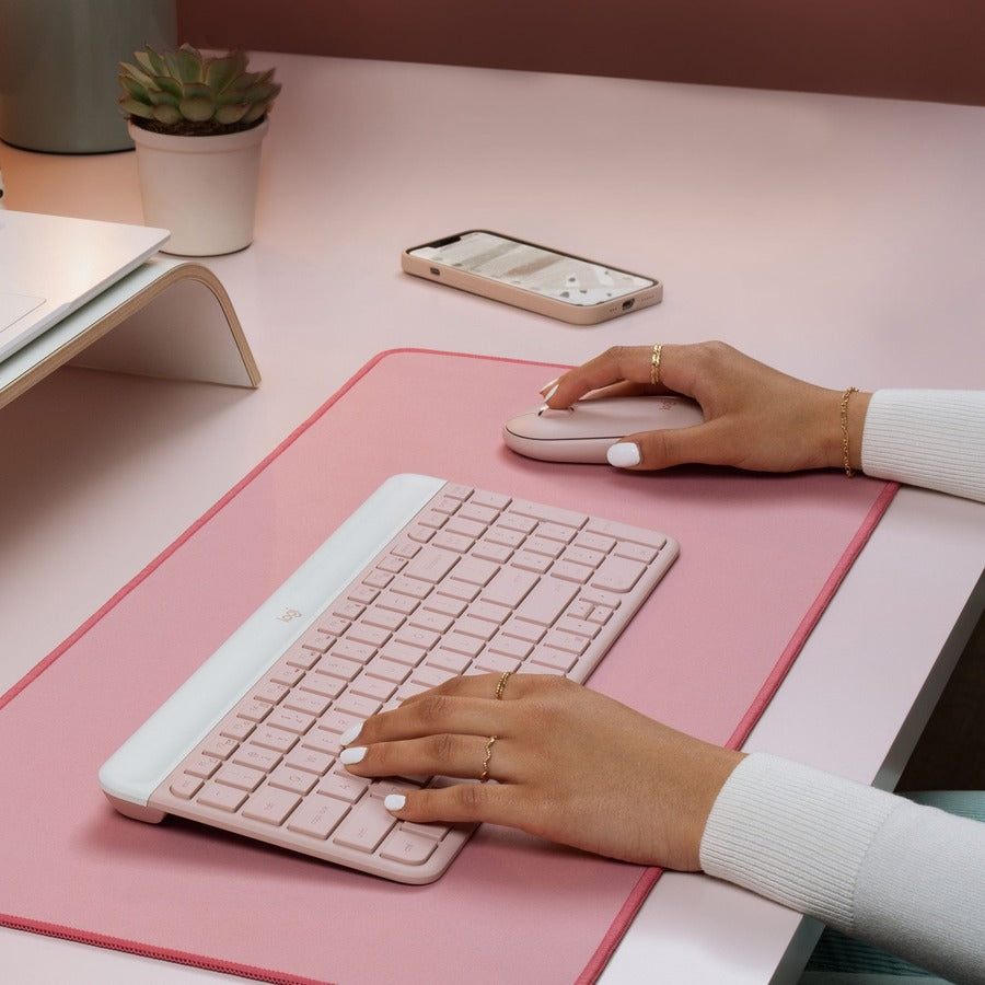 MK470 WIRELESS KEYBOARD AND MOUSE SLIM COMBO ROSE