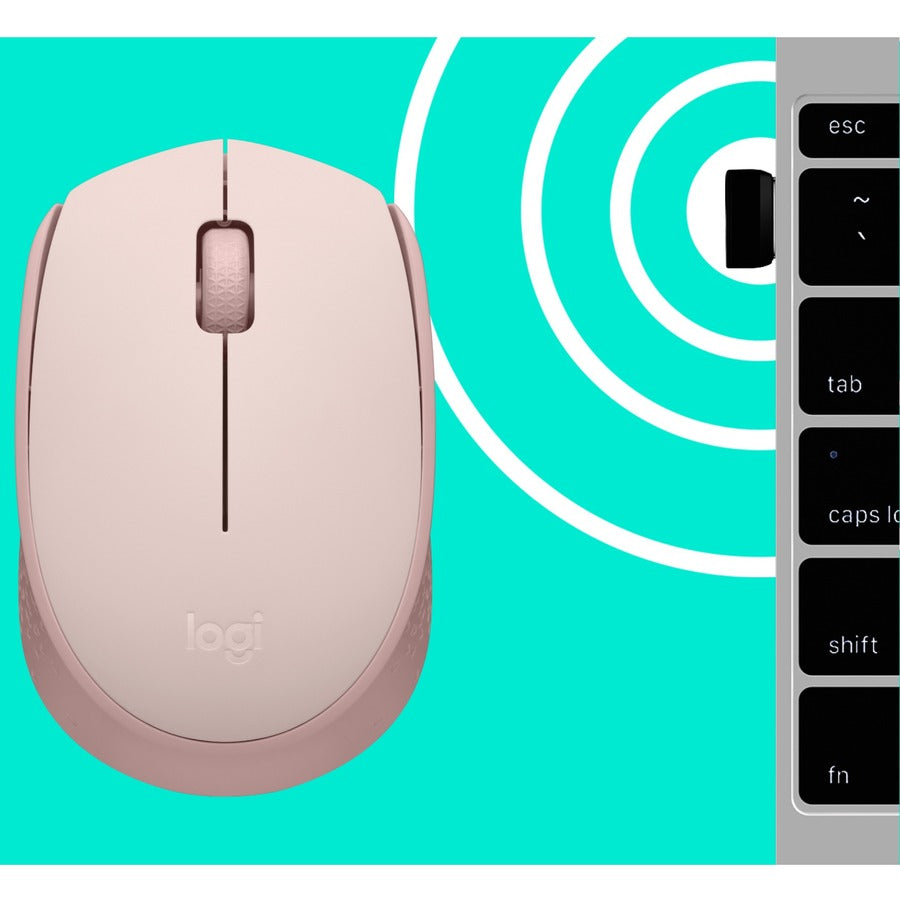 M170 WRLS MOUSE ROSE CLAMSHELL VERSION