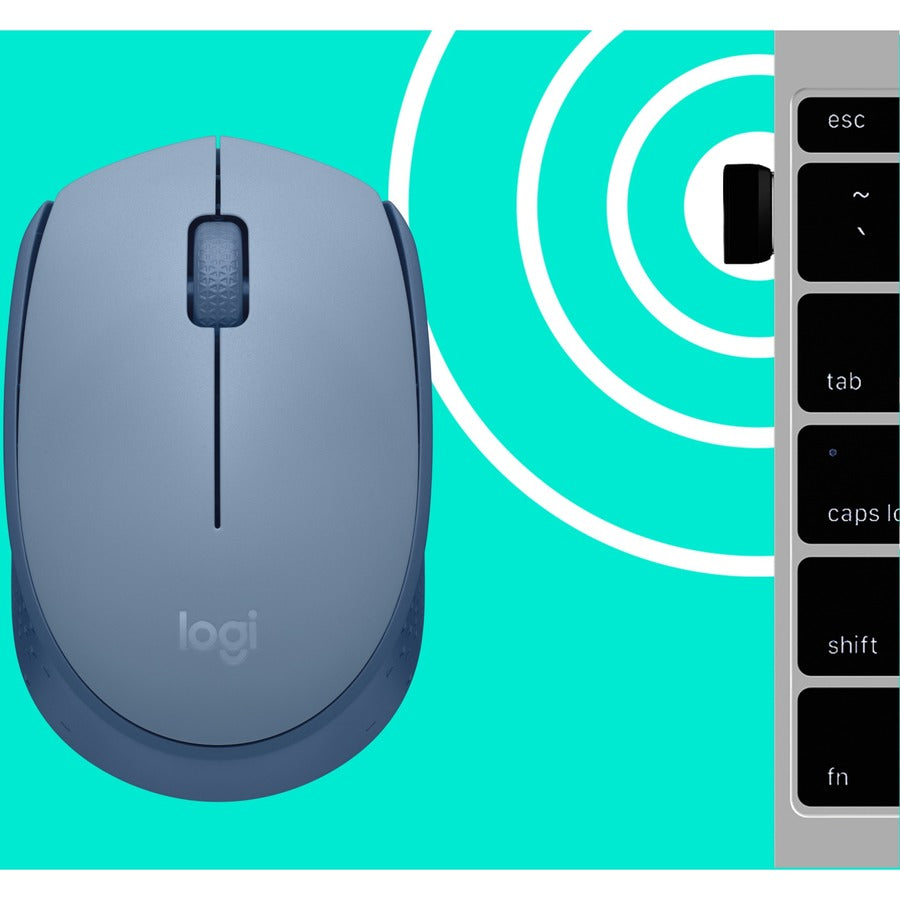 M170 WRLS MOUSE BLUE GREY CLAMSHELL VERSION