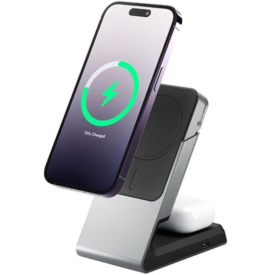 MATRIX 2-IN-1 UNIV CHARGER-BLK MAGNETIC WIRELESS CHARGING