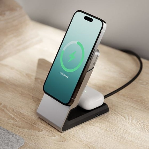 MATRIX 2-IN-1 UNIV CHARGER-BLK MAGNETIC WIRELESS CHARGING