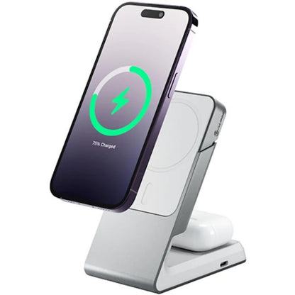 MATRIX 2-IN-1 UNIV CHARGER-WHT MAGNETIC WIRELESS CHARGING