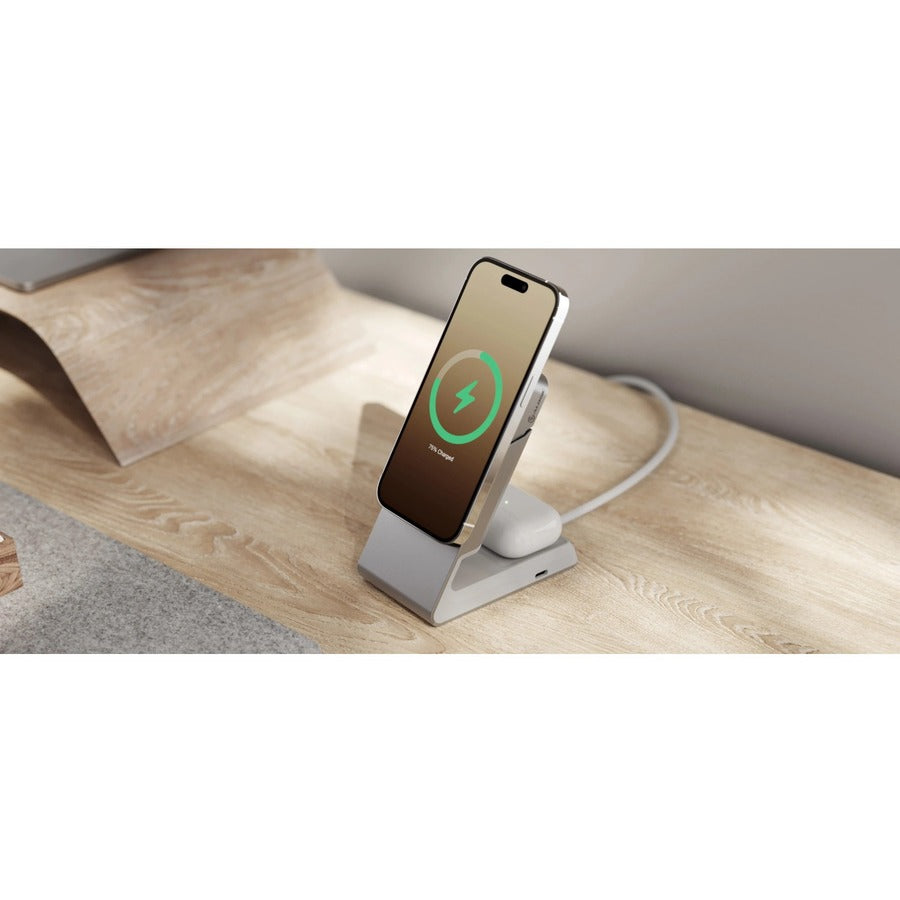 MATRIX 2-IN-1 UNIV CHARGER-WHT MAGNETIC WIRELESS CHARGING
