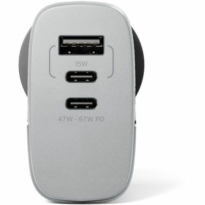 67W MULTI 3X67 RAPID POWER COUNTRY GAN CHARGER - SPACE GREY