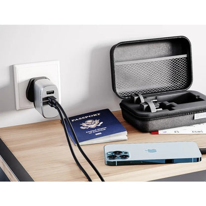 67W MULTI 3X67 RAPID POWER COUNTRY GAN CHARGER - SPACE GREY