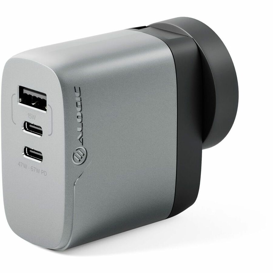 67W MULTI 3X67 RAPID POWER COUNTRY GAN CHARGER - SPACE GREY