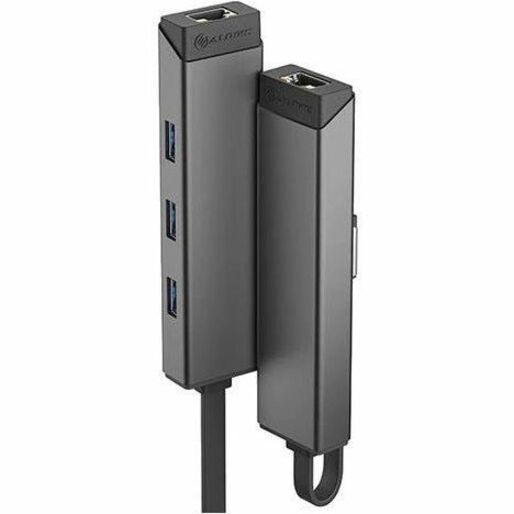 USB-A TO 3X USB-A RJ45 ADAPTER