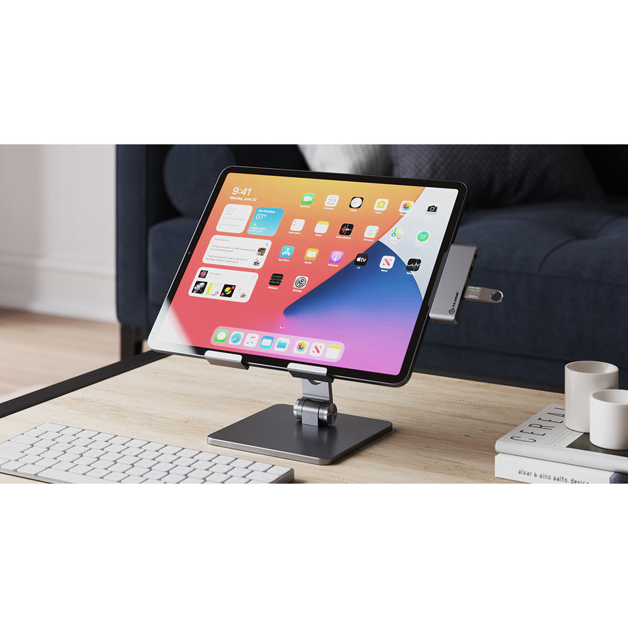 EDGE DESKTOP TABLET FOLDABLE STAND - SPACE GREY