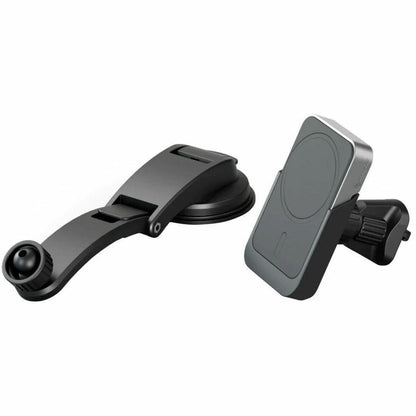 MAGSAFE CHARGER WITH CAR DASHBOARD AND AIR VENT MOUNT